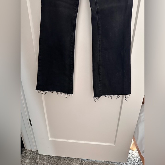 Good American Good Legs Button Fly Crop Mini Bootcut Jeans (2/26) - Picture 3 of 7